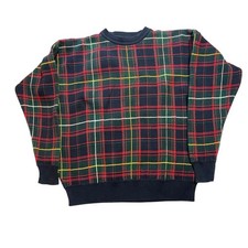 Vintage Plaid Roundtree And Yorke Sweater Medium