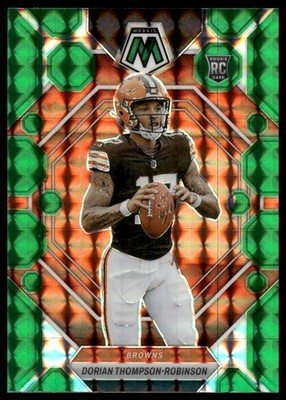 2023 Panini Mosaic #316 Dorian Thompson-Robinson RC Green Mosaic Browns NM+