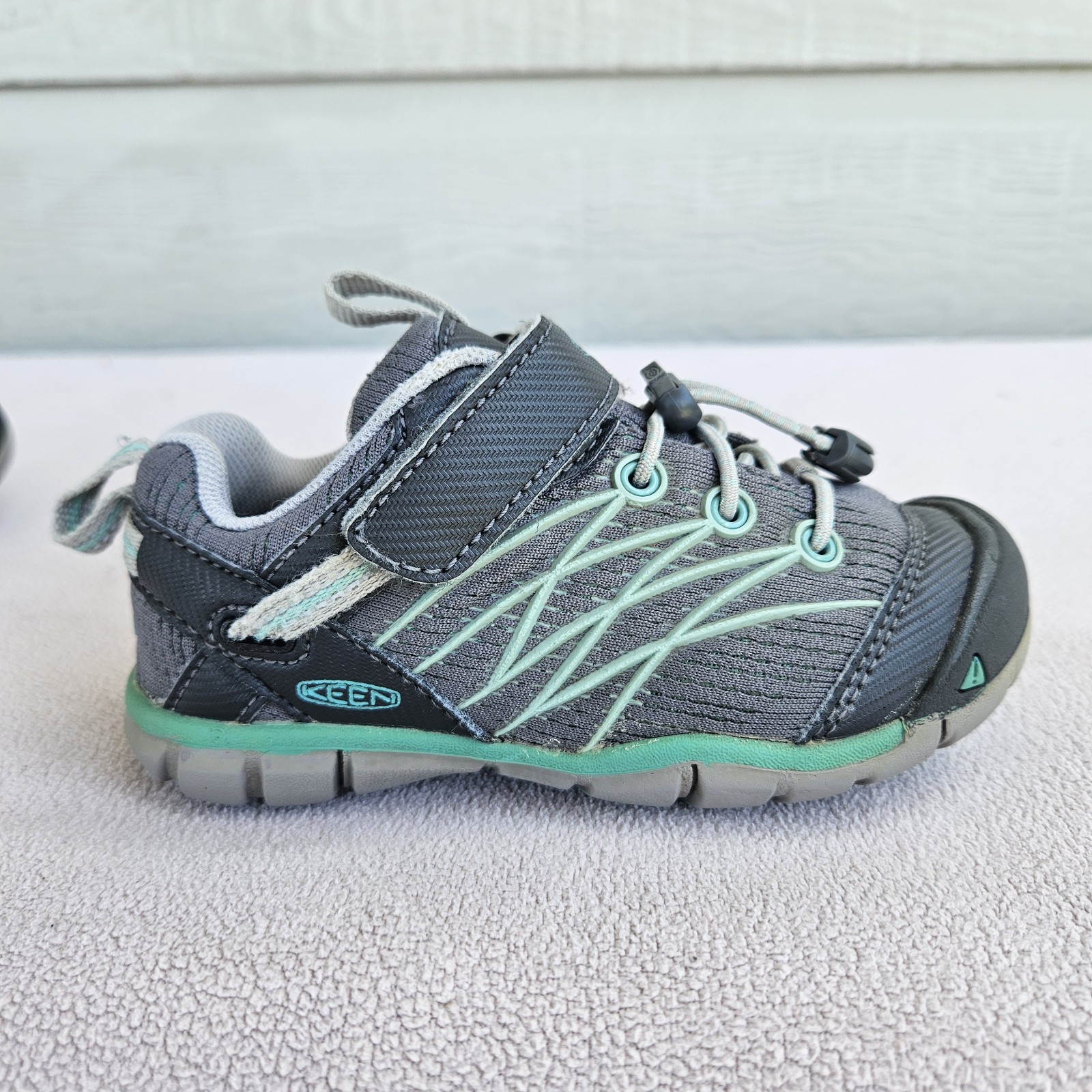 Keen Chandler CNX sneaker da trekking bambino taglia 10 grigio traspirante gancio e passante