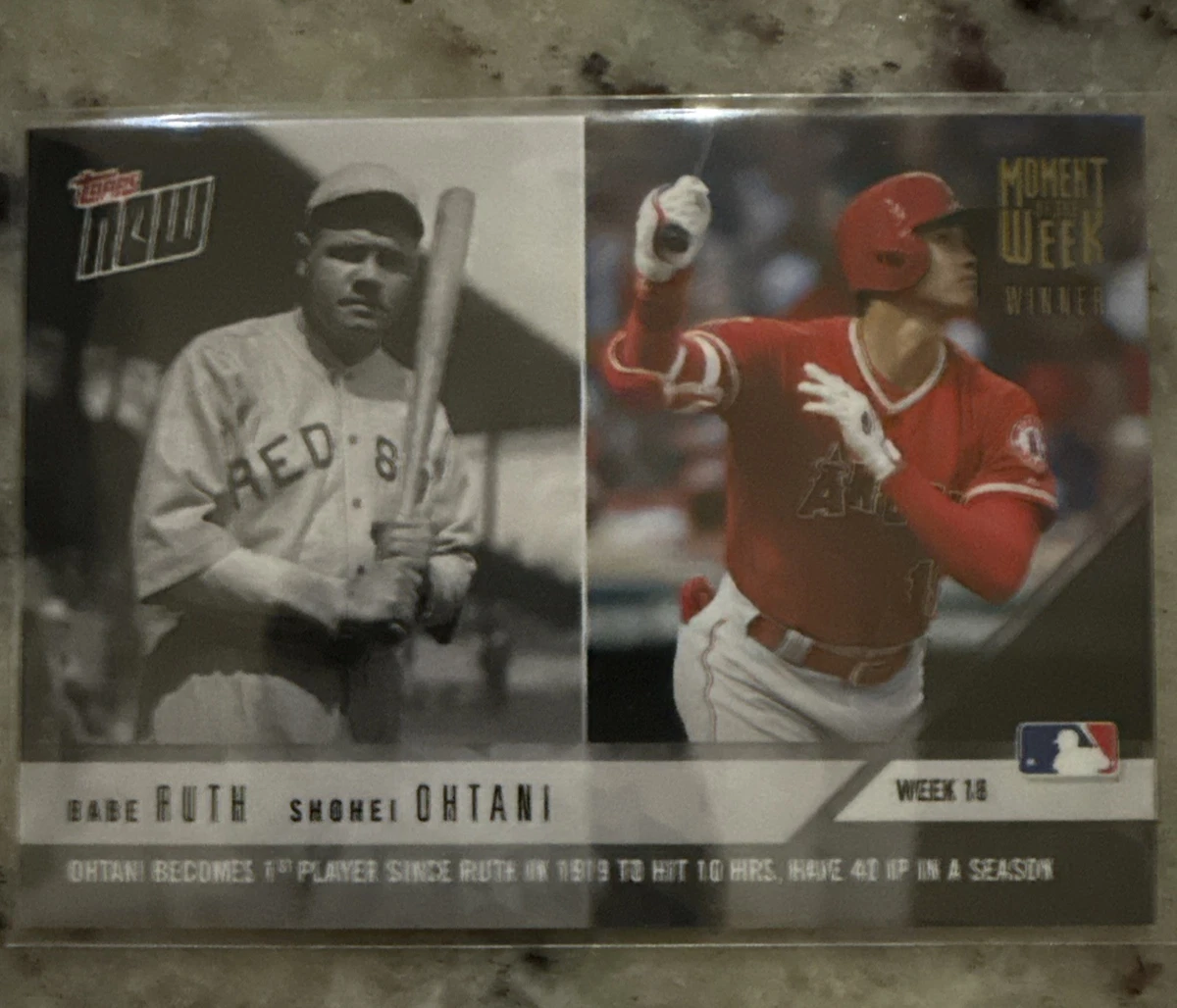2018 Topps Now - Babe Ruth Shohei Ohtani #MOW-18W for sale | eBay