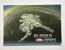 Satellite View of Alaska from Space Postcard Posted