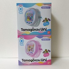 Tamagotchi UNI Tamagotchi Prism White  Aurora Pink Set of 2 BANDAI Limited