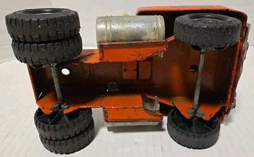 VTG Ertl Orange Metal Schneider Tank Lines 706 Semi Truck & Box Trailer Repair - Picture 11 of 22