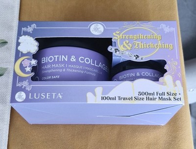 LUSETA Biotin & Kollagen Haarmaske Stärkung & Verdickung 500ml & 100ml