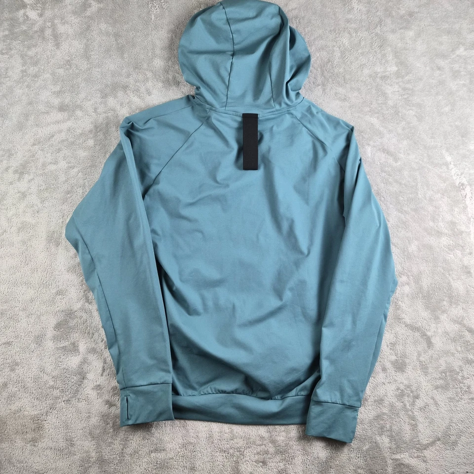 Oakley Pullover Mens Medium Green Hydrolix Performance Fit Hoodie Activewear - Image 2 of 4