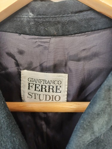 Gianfranco Ferre Studio Goat Leather Three Button Jacket Size S - Picture 5 of 17