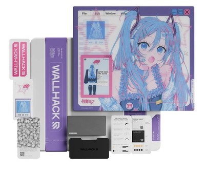 WALLHACK SP-005 Hatsune Miku OS Glass Mousepad PRESALE FREE SHIPPING 