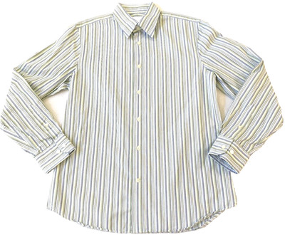 Express Design Studio Mens Dress Shirt Sz M Striped Button Up Long Sleeve