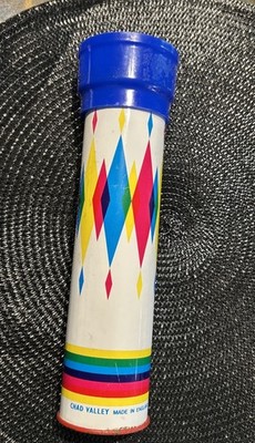 Vintage Chad Valley Kaleidoscope toy Metal Tin Tube - Made in England - 10 