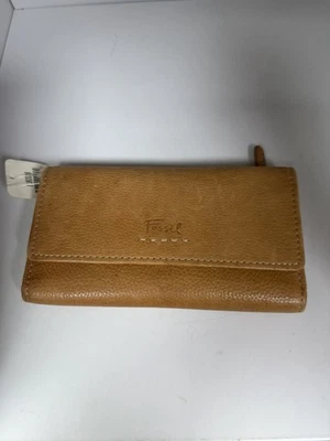 Fossil Popstitch Clutch Saddle dreifach faltbare Handtasche neu mit Etikett  - Bild 1 von 4