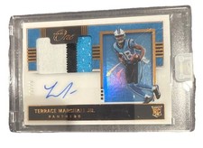 2021 Panini One - Premium Rookie Patch Autographs Terrace Marshall Jr. #130 B...