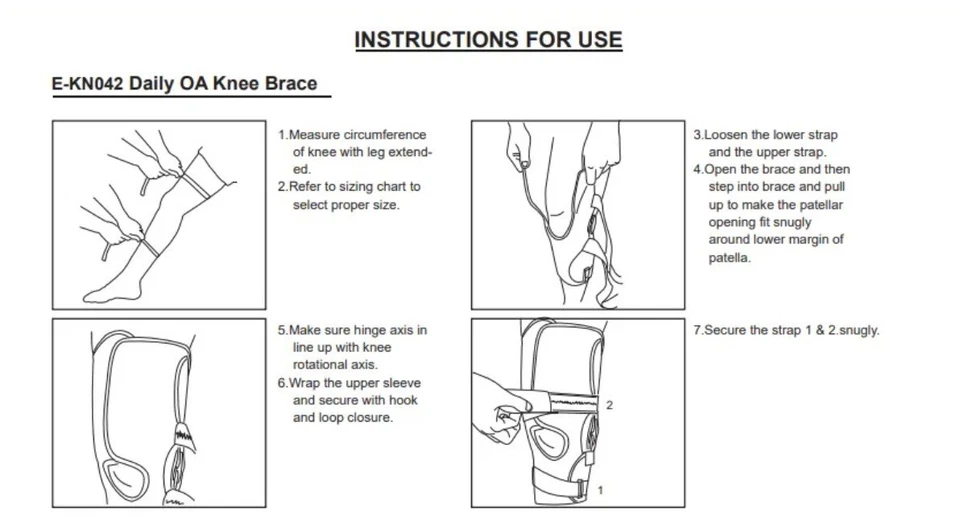 Rodillera descargadora diaria de osteoartritis alivio del dolor de artritis | E-KN042| Foto 4 de 4
