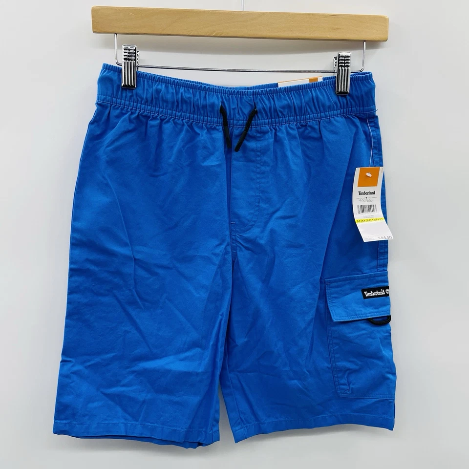 Timberland Youth Boys Size Medium 10/12 Drawstring Pull On Cargo Shorts $45 1752 - Image 2 of 4