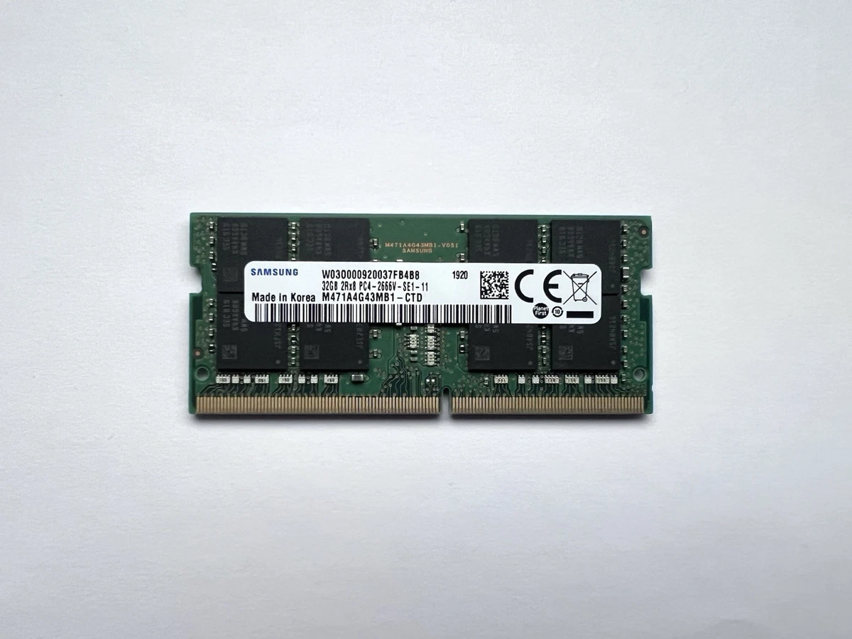PC4-21300 (DDR4-2666) Bus Speed Computer RAM 32 GB Total Capacity