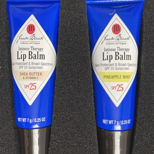 Jack Black Lip Balm Trio Intense Therapy SPF25 Tin Set 3x - Picture 9 of 11