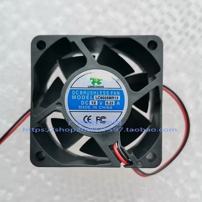 1 pc.  Long Chang Fan LC6025MR12 DC12V 0.23A 6025 6cm 2 Wire Cooling Fan &ex