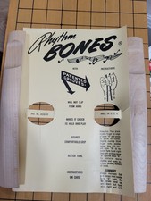 Solid Maple Rhythm Bones Made In USA Signed By DOM FLEMONS
