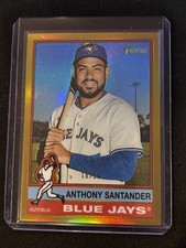 🔥Anthony Santander 2025 Topps Heritage High Number #703 Gold 16/50 SSP Jays