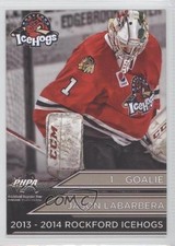 2013-14 Rockford Register Star Rockford IceHogs Jason LaBarbera #1 0a4