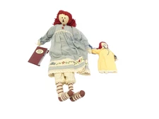 Bedtime Stories Ragdoll Cloth Sweet Annie Embroidered Mom Child Vintage Used