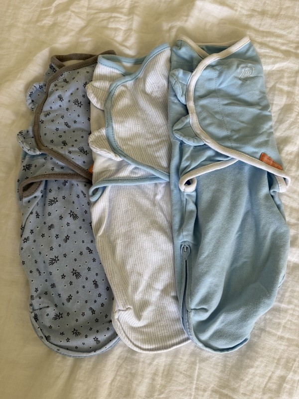 3 Pack Baby Swaddle Me Newborn Swaddles 0-3 Months Easy Wrap Cotton