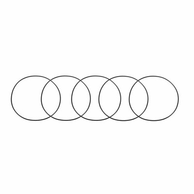 5Pcs Water   Replacement Rubber O Ring 150mm Outside Dia 2.65mm Thick  *gi