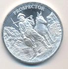 PROSPECTOR AMD MULE 1 ONE TROY OUNCE .999 SILVER ROUND MEDALLION