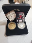 1996-97 Chicago Bulls Back to Back 2 Medallion Set By The Highland Mint