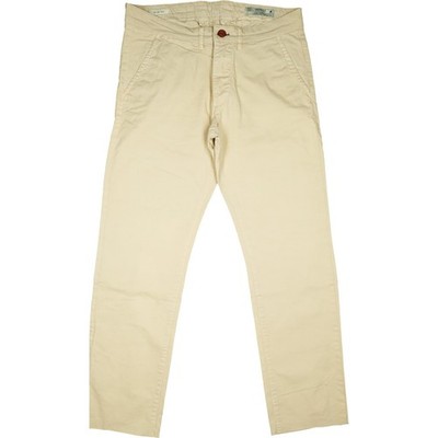 Jack & Jones W32 L30 Beige Men's Stretch Straight Slim Fit Chino 48