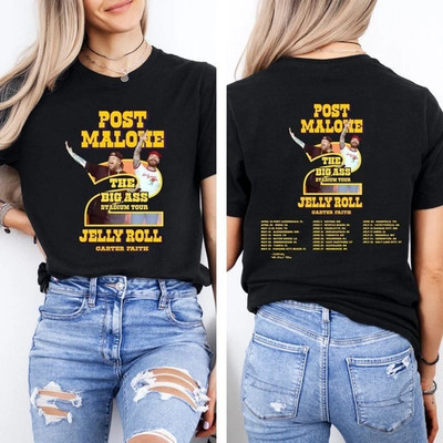 Post Malone & Jelly Roll Big Ass Stadium Tour 2026 T-Shirt