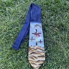 Steven Harris Calvary Crosses Mens Necktie Jesus Christian Neck Tie