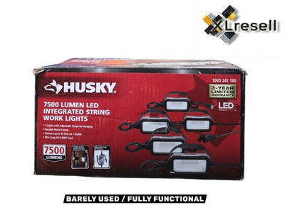 #ad #ad Husky 7500 Lumen LED Integrated 5 Light String Work Lights Model K40157 $49.90