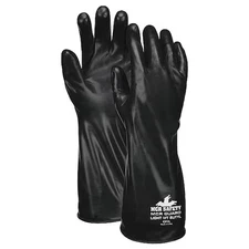 Mcr Safety Cp7xl Cp7 Chemical Resistant Gloves, Butyl, 14 In L, 7 Mil, Black,