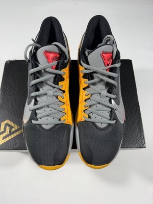 Nike Zoom Freak 2 Shoes Mens Size 9 Black Grey Yellow Basketball