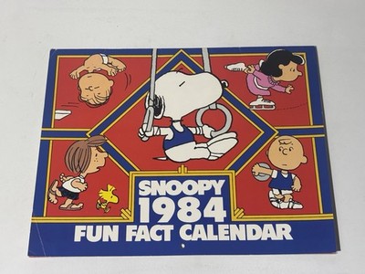 1970 2x 1984 Peanuts Snoopy Charlie Brown Weekly Calendar Date
