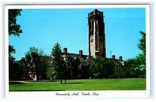 University Hall Toledo Ohio Vintage Lithograph Postcard 1962