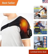 Cordless Shoulder Heating Pad, FSA Eligible HSA Approved Heated Shoulder Brac...