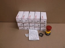 XW1E-LV422Q4M-R IDEC NEW Emergency Stop Pushbutton 22mm 2-NO & NC Illuminated