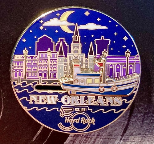 2022 HARD ROCK CAFE NEW ORLEANS 50TH ANNIVERSARY SLIDER SERIES LE PIN - Picture 2 of 2