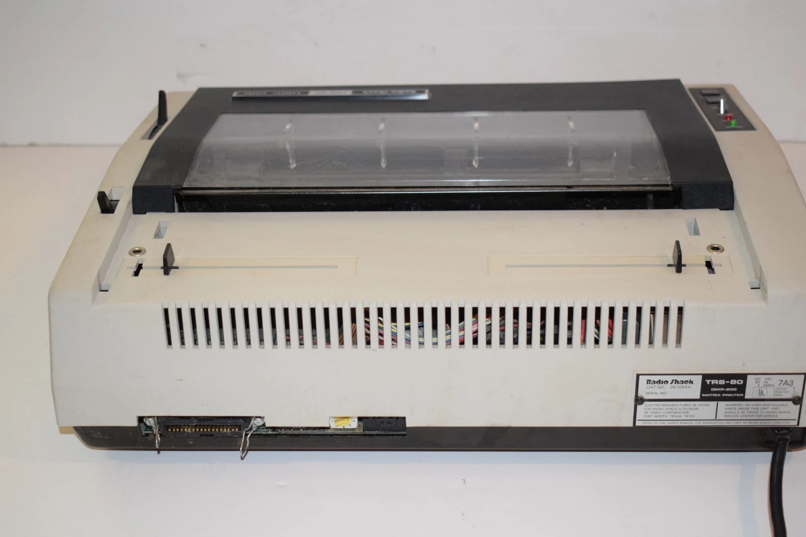 Additional photo for Vintage Tandy TRS-80 DMP-200 26-1254 Matrix Printer (XHE35)