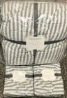 Pottery Barn Teen Emily Meritt Chambray Stripe Full/Queen Comforter, Euro Shams