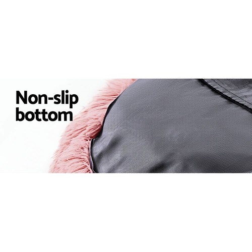 i.Pet Pet Bed Dog Cat 90cm Large Soft Plush Pink Cushion Bed Washable - Picture 6 of 7