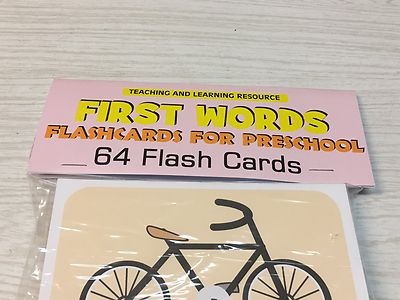 FIRST WORDS - Flashcards for Preschool 64 Cards- Speech