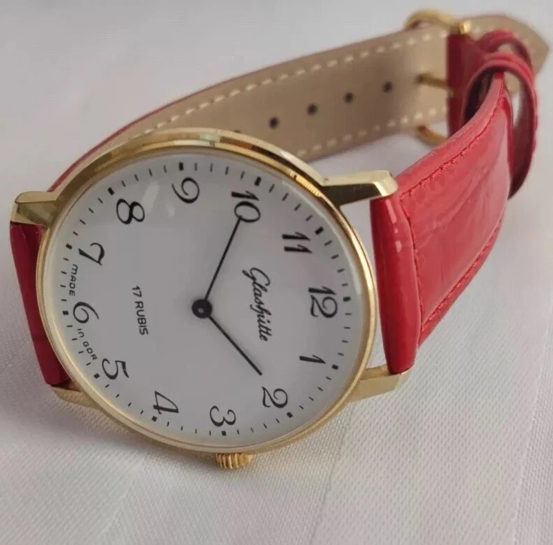 Reloj GLASHUTTE GUB 17 Joyas Cuerda Manual COMO NUEVO Funciona Auténtico Foto 3 de 4