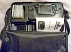 Sega Game Gear [2110]For Parts/Repair + 3 Games Lot Bundle, Guides & Carry Case