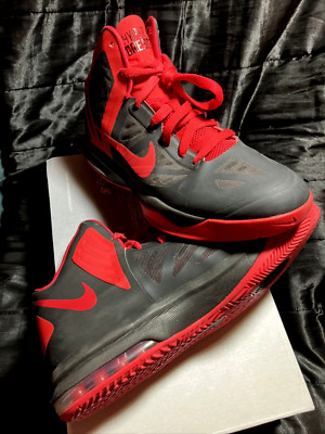 Nike Mens Size 9 Air Max Hyperaggressor Basketball Shoes Sneakers 524851-007 Red