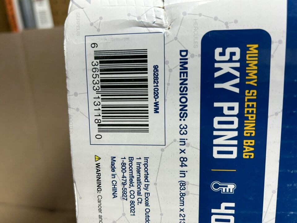 NEW Slumberjack Sky Pond 40F Degree Mummy Camping Camp Sleeping Bag