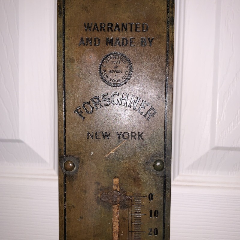 ANTIQUE HANGING SCALE FORSCHNER NY 100 Lb