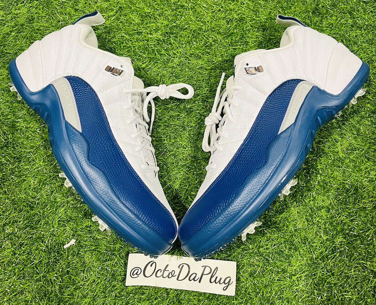 Nike Air Jordan 12 Low Retro Golf French Blue Mens Multi Nike Air Jordan 12 Low Retro Golf French Blue Mens Multi