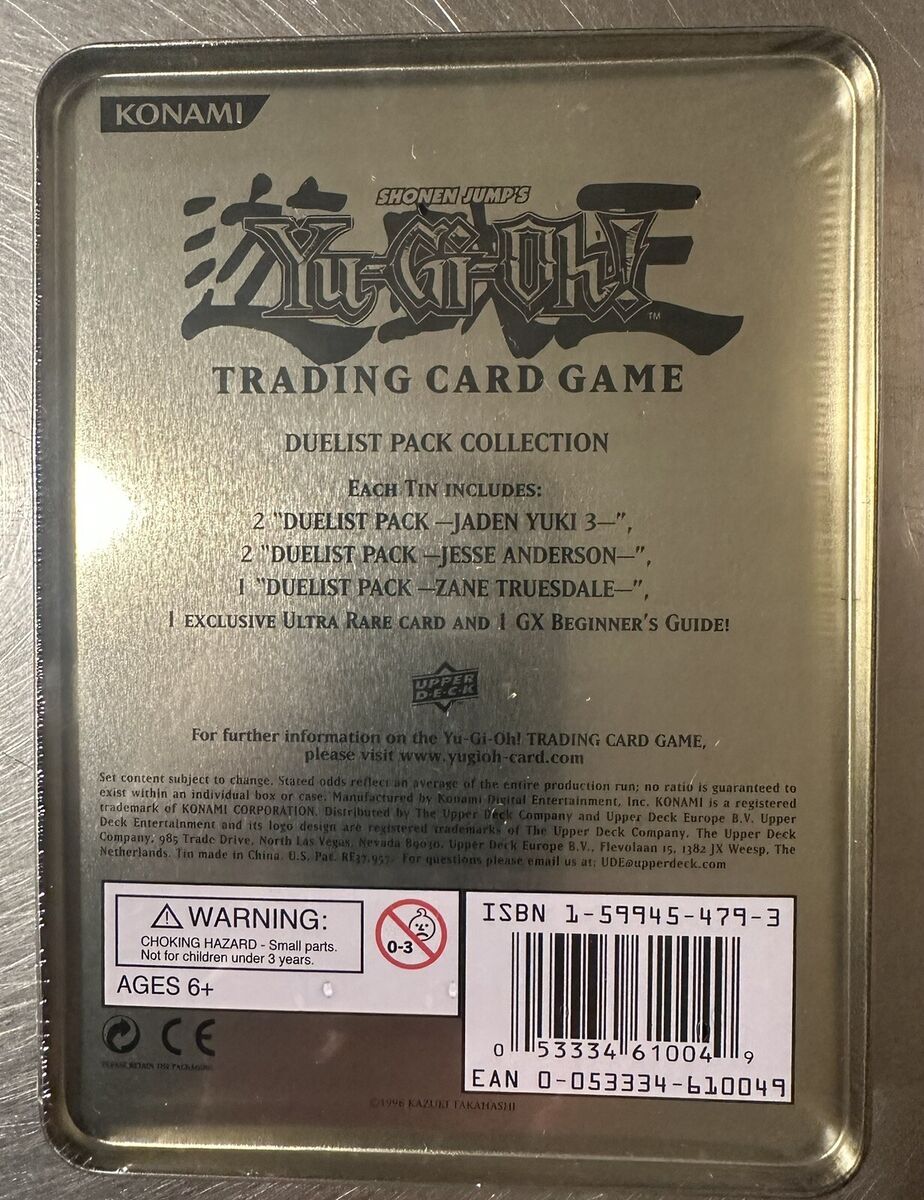 Yu Gi Oh! 2008 Duelist Pack Collection Tin NEW Factory Yu Gi Oh! 2008 Duelist Pack Collection Tin NEW Factory